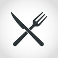 Knife and fork icons. Cutlery. Restaurant menu