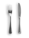 Knife and fork isolated Royalty Free Stock Photo