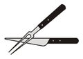 Knife and Fork Royalty Free Stock Photo