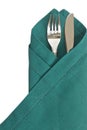 Knife and fork with serviette