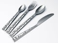 Knife, fork, spoon, teaspoon Royalty Free Stock Photo