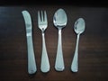 Knife, fork and spoons