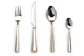 Knife,fork and two spoons Royalty Free Stock Photo