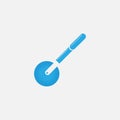 Knife roller. vector Simple modern icon design illustration Royalty Free Stock Photo