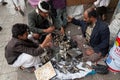 Knife seller in Yemen