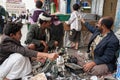 Knife seller in Yemen