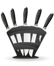 Knife set for the kitchen vector illustration