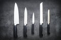 Knife set on the table. Royalty Free Stock Photo