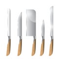 knife set. Vector illustration decorative design Royalty Free Stock Photo