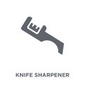 knife sharpener icon from Kitchen collection. Royalty Free Stock Photo