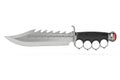 Knife steel blade, side view Royalty Free Stock Photo