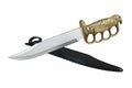 Knife steel dagger Royalty Free Stock Photo