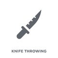 Knife Throwing icon from Circus collection.