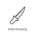 Knife Throwing icon from Circus collection.