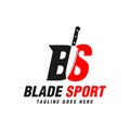 Knife throwing sports illustration logo