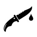 Knife vector icon Royalty Free Stock Photo