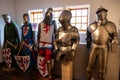 Knight armor - from chain mail and chain armor to plate armor, mediaeval Schloss Burg, Castle Burg, Solingen, Germany