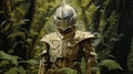 Knight In Armor: A Surrealistic Painting With Realist Detail