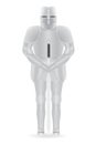 Knight armor with sword vector illustration Royalty Free Stock Photo