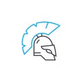 Knight armour linear icon concept. Knight armour line vector sign, symbol, illustration.