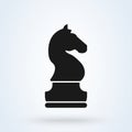 Knight chess vector Horse symbol for logo design inspiration Royalty Free Stock Photo