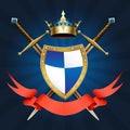 Knight Coat of Arm Royalty Free Stock Photo