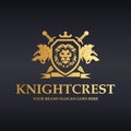 Knight crest. Power shield