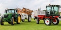 Modern knight crop sprayers at show