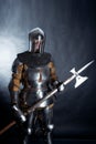 Knight on dark background