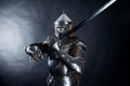 Knight on dark background