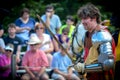 Knight Dueling at Renaissance Festival Royalty Free Stock Photo