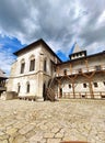 Knight fortress, castle, citadel in the middle ages