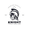 Knight Head Logo Design Template Inspiration Idea Royalty Free Stock Photo