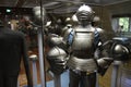 The knight with his helmets and armor