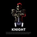Knight holding a big sword