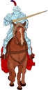 Knight on horse Royalty Free Stock Photo