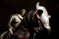 Knight and horse armor at Musee de l'Armee, Paris Royalty Free Stock Photo