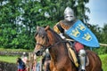 Knight on horse tournament. Army, ancient