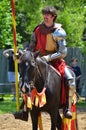 Knight Jousting at Renaissance Festival Royalty Free Stock Photo