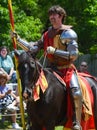 Knight Jousting at Renaissance Festival Royalty Free Stock Photo