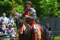 Knight Jousting at Renaissance Festival Royalty Free Stock Photo