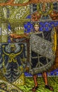 Knight Mosaic Kaiser Wilhelm Memorial Church Berlin Germany Royalty Free Stock Photo