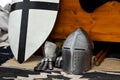 Knight's helmet medieval battle tournament history