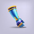 Knight's steel gauntlets. Royalty Free Stock Photo