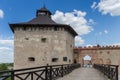 Knight\'s tower and main entrance of medieval Medzhybizh Castle, Ukraine