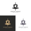 Knight shield. Griffin logo