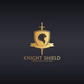 Knight shield. Griffin logo