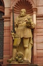 Knight statue, Heidelberger Castle, Germany Royalty Free Stock Photo