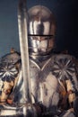 Knight wearing armor Royalty Free Stock Photo