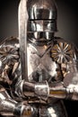 Knight wearing armor Royalty Free Stock Photo